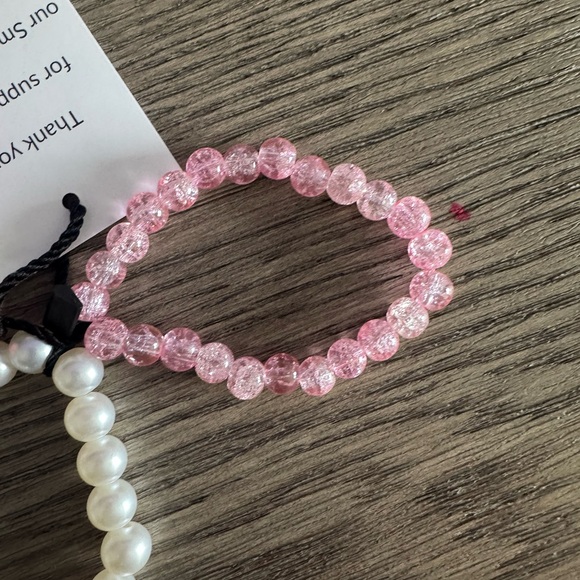 NWT PINK PEARL BRACELET - Picture 7 of 7